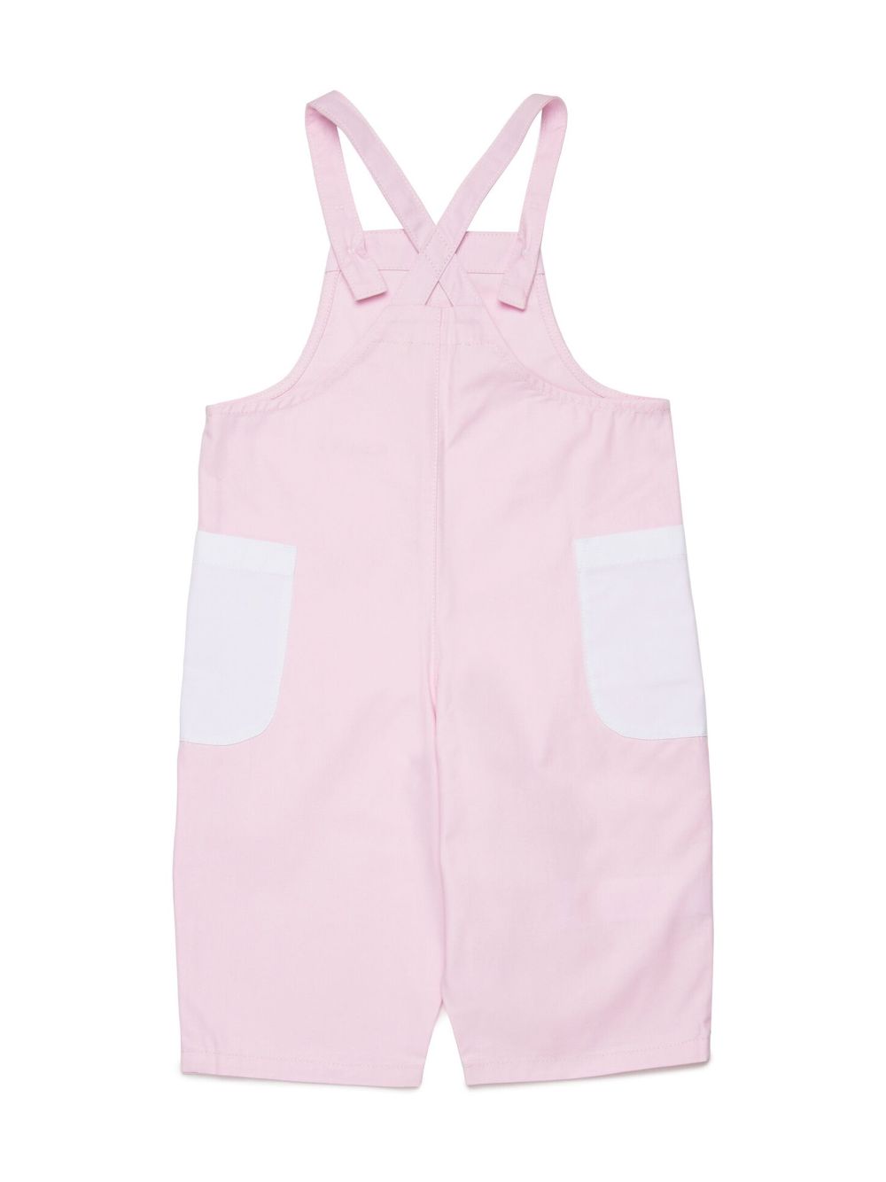 Marni Kids logo-embroidered overalls - Pink