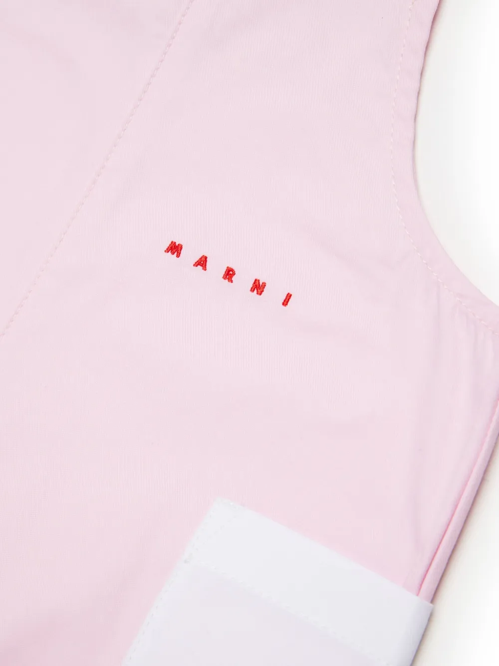 Marni Kids Overall met geborduurd logo Roze