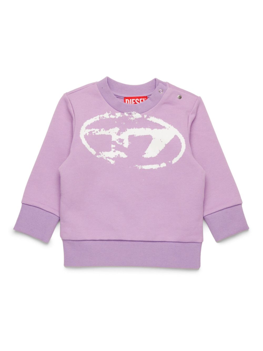 Diesel Kids logo-print sweatshirt - Purple