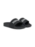 DSQUARED2 KIDS logo-print slides - Black