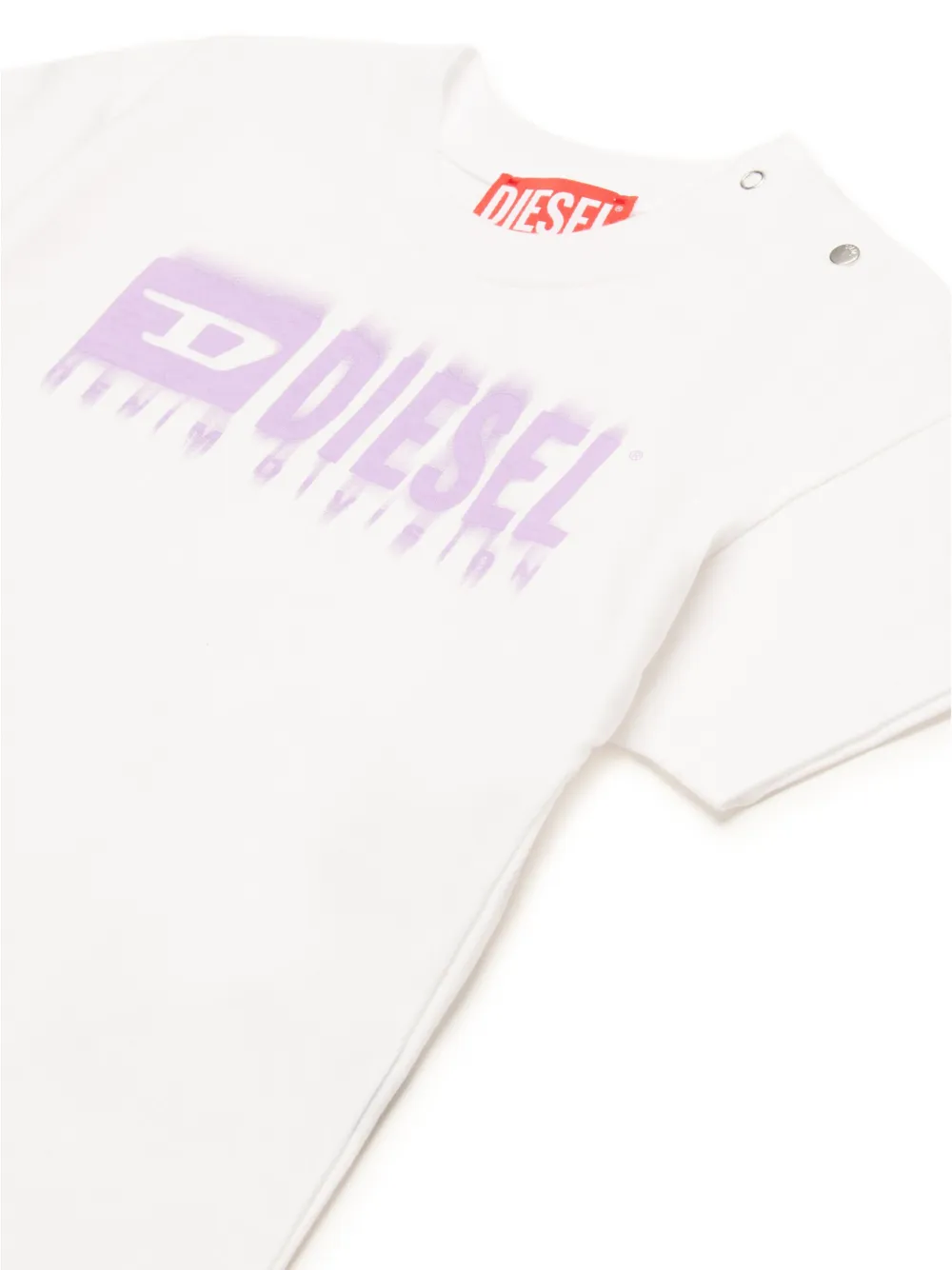 Diesel Kids T-shirt met logoprint Wit