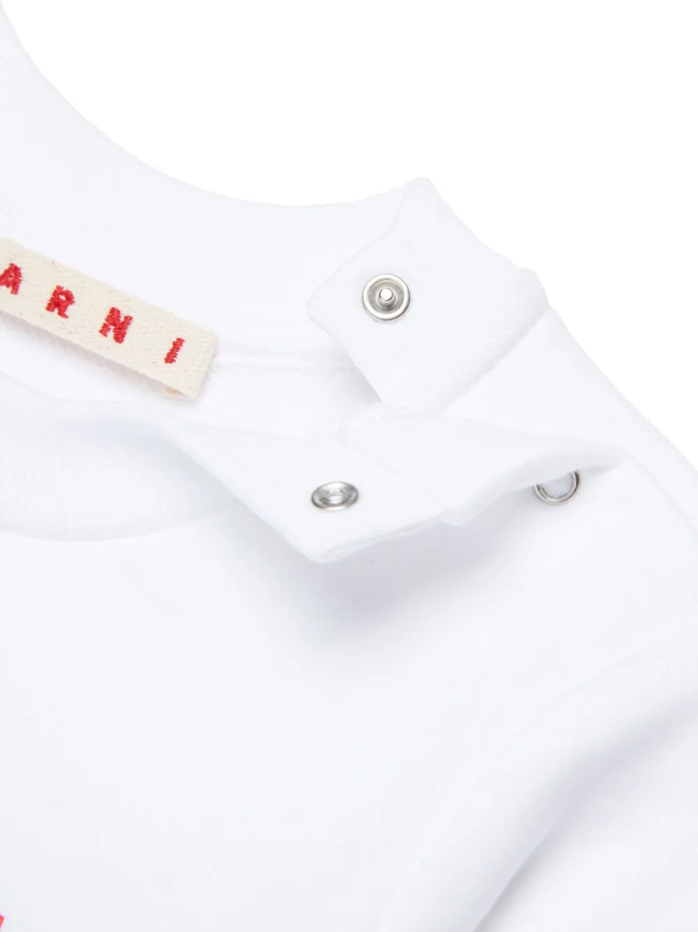 Marni Kids Sweater met logoprint Wit
