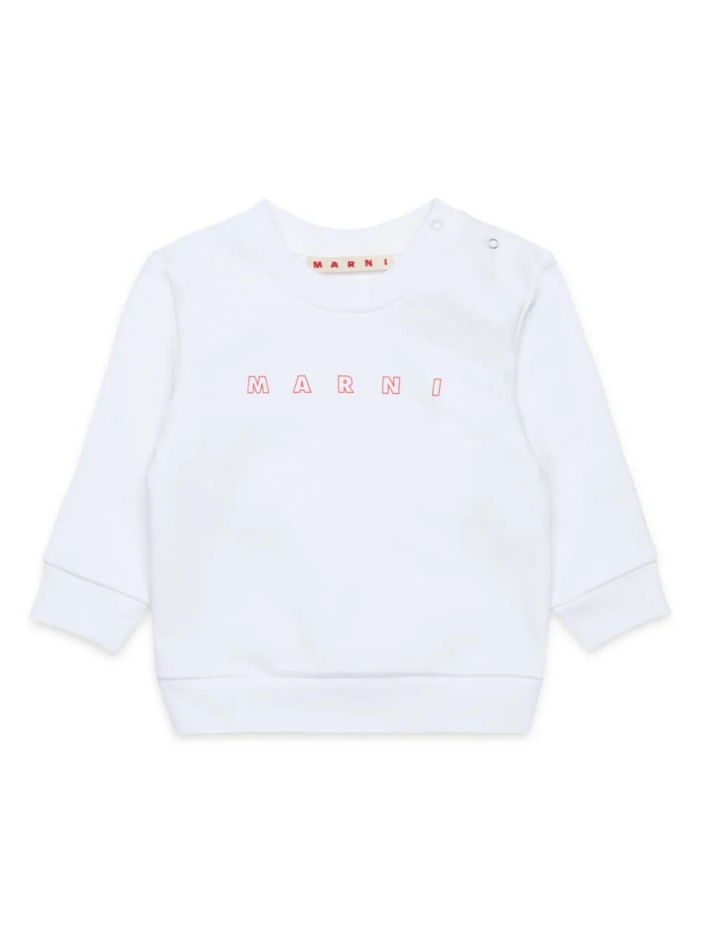 Marni Kids ロゴ スウェットシャツ - ホワイト Marni Kids ロゴ スウェットシャツ - ホワイト