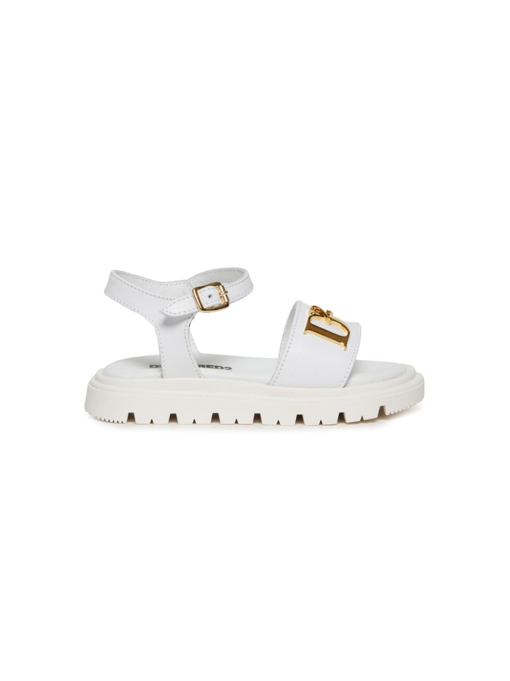 DSQUARED2 KIDS logo-appliqué sandals - Wit