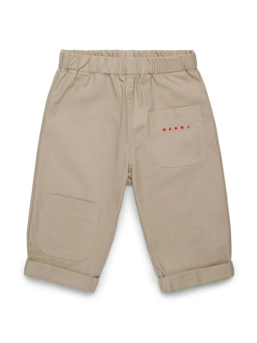 Marni Kids Katoenen broek Beige