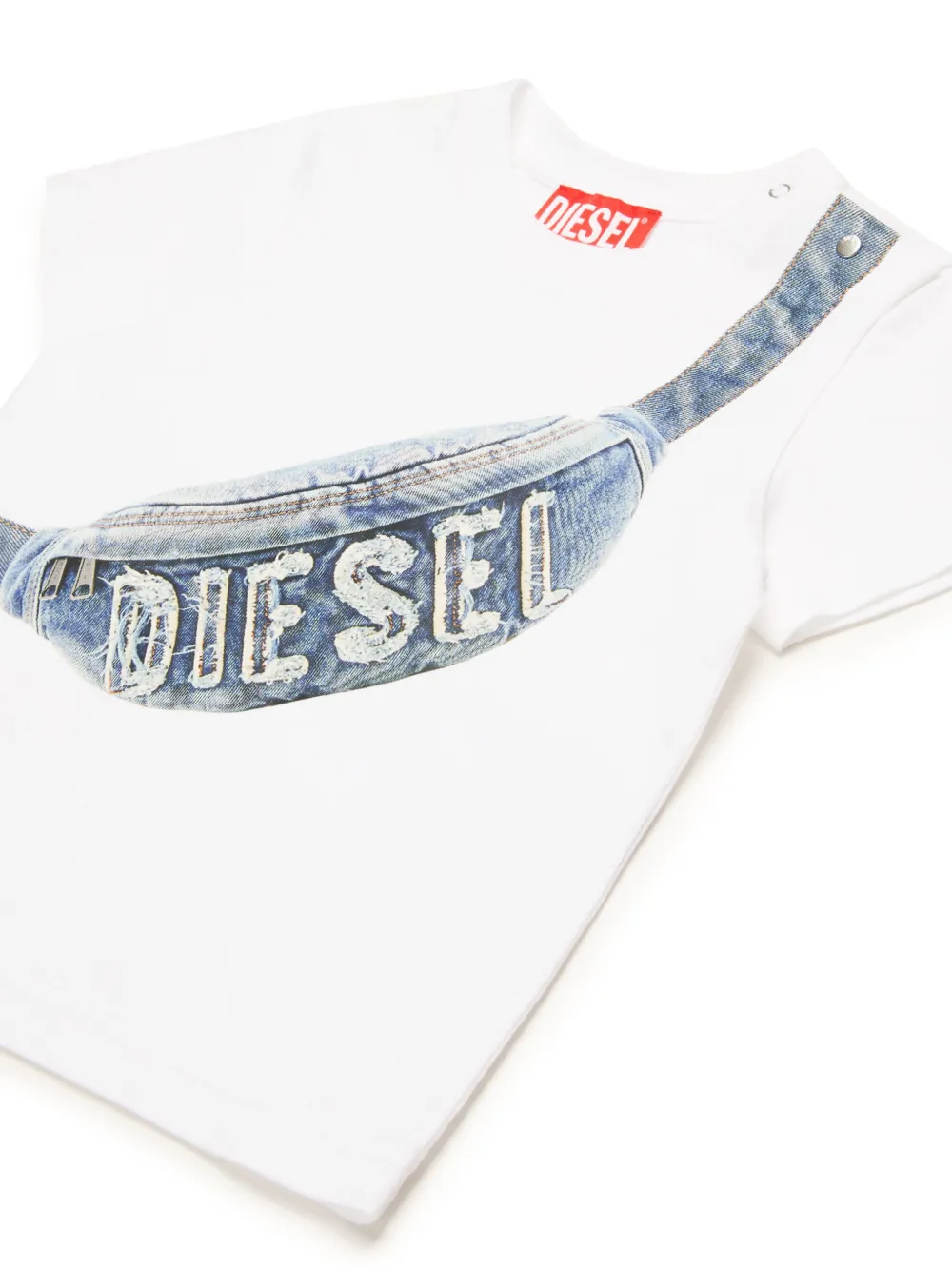 Diesel Kids T-shirt met logoprint Wit