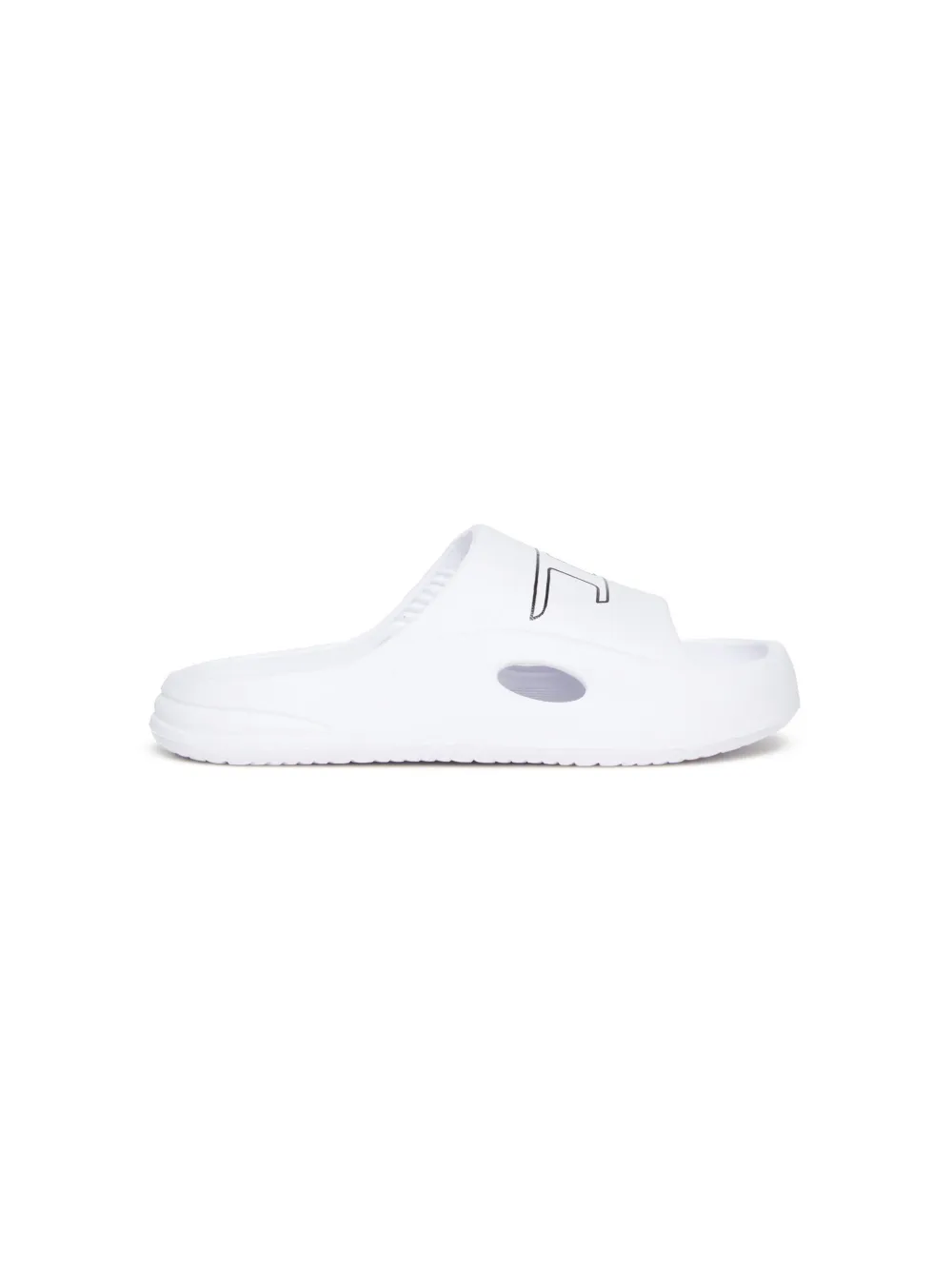 Diesel Kids Slippers met logoprint - Wit