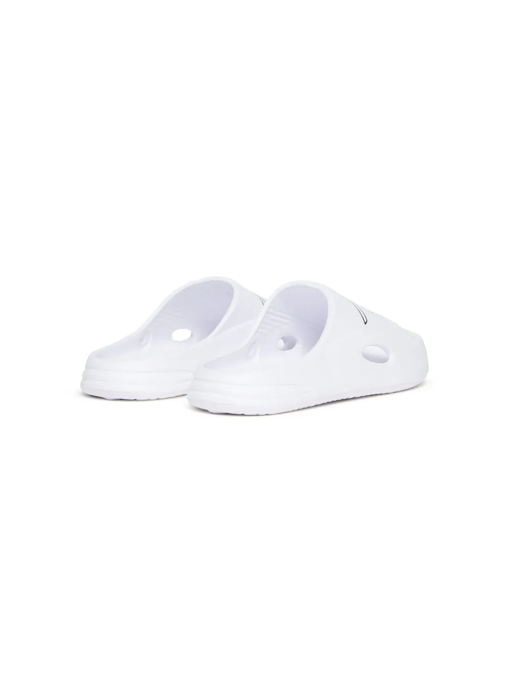 Diesel Kids Slippers met logoprint Wit