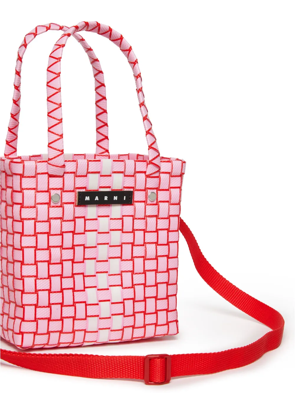 Multicolor woven micro basket bag | Marni
