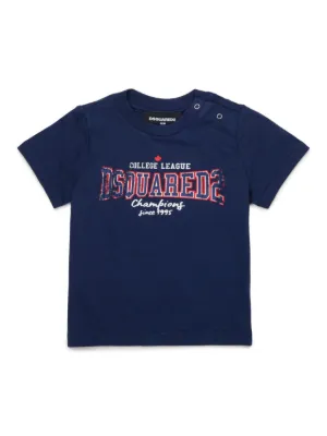Fendi Kids logo-print T-shirt | Blue | FARFETCH