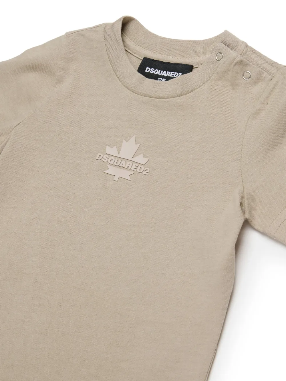 DSQUARED2 KIDS Katoenen T-shirt Beige