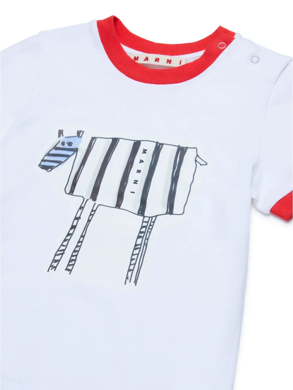 Marni Kids T-shirt met print Wit