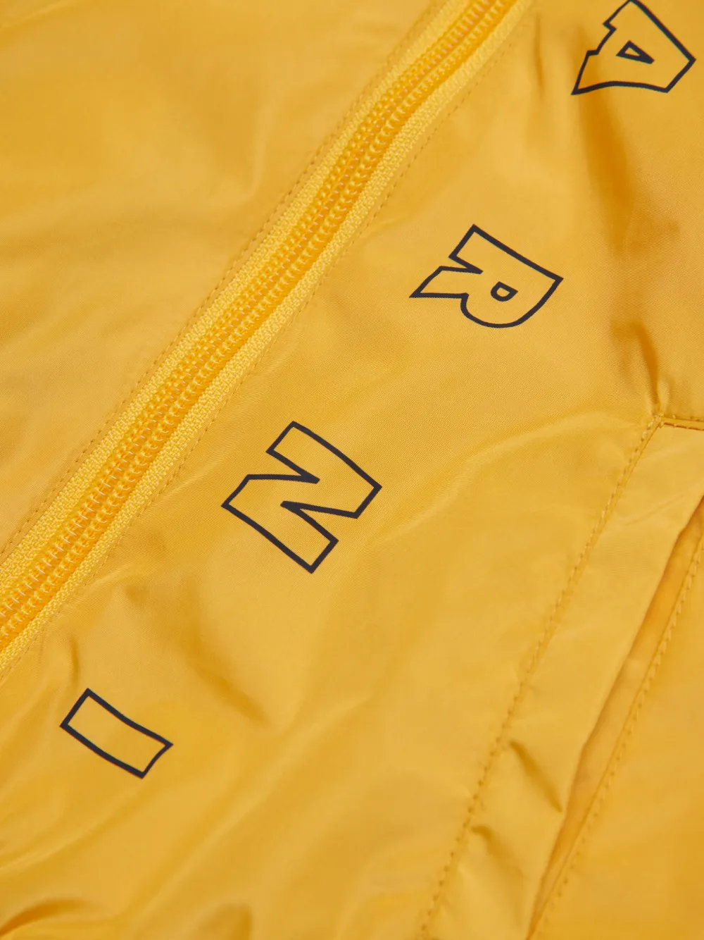 Marni Kids Jack met logoprint en capuchon Geel