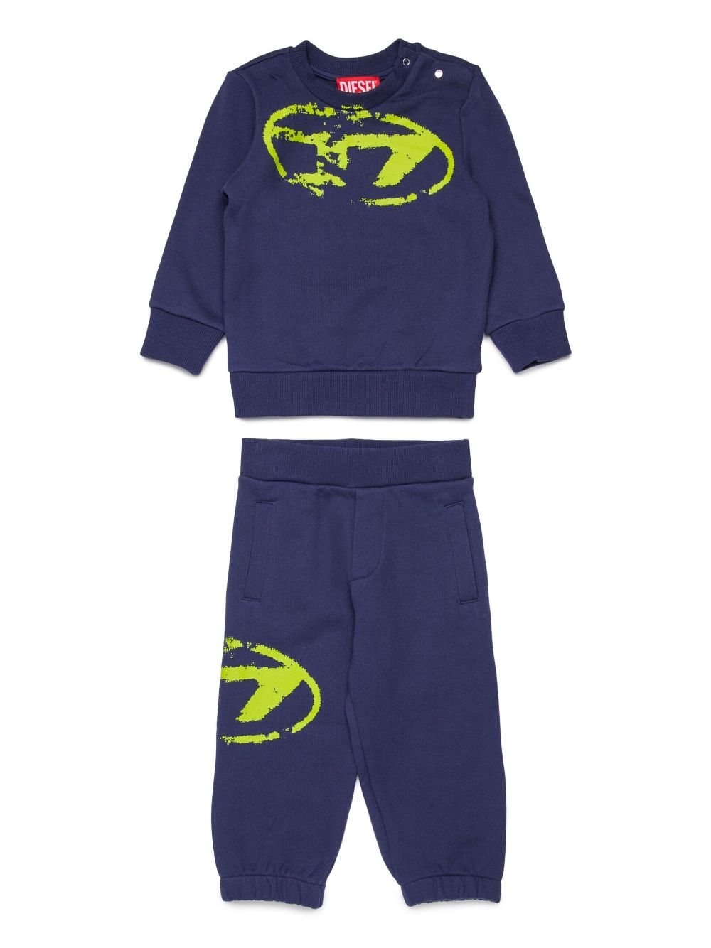 Diesel Kids logo tracksuit - Blue