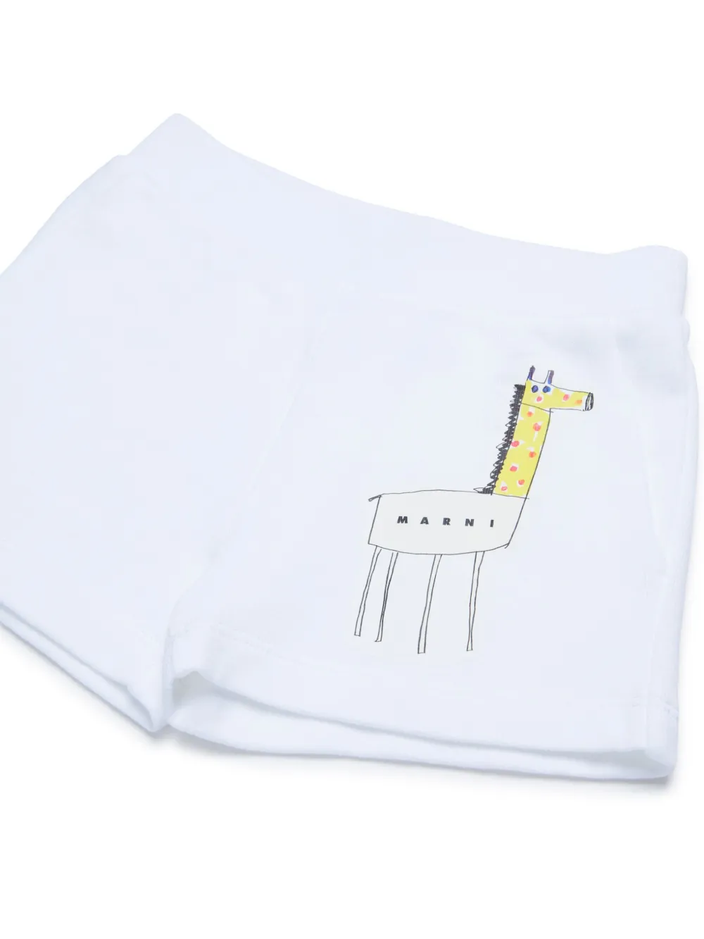 Marni Kids Shorts met print Wit