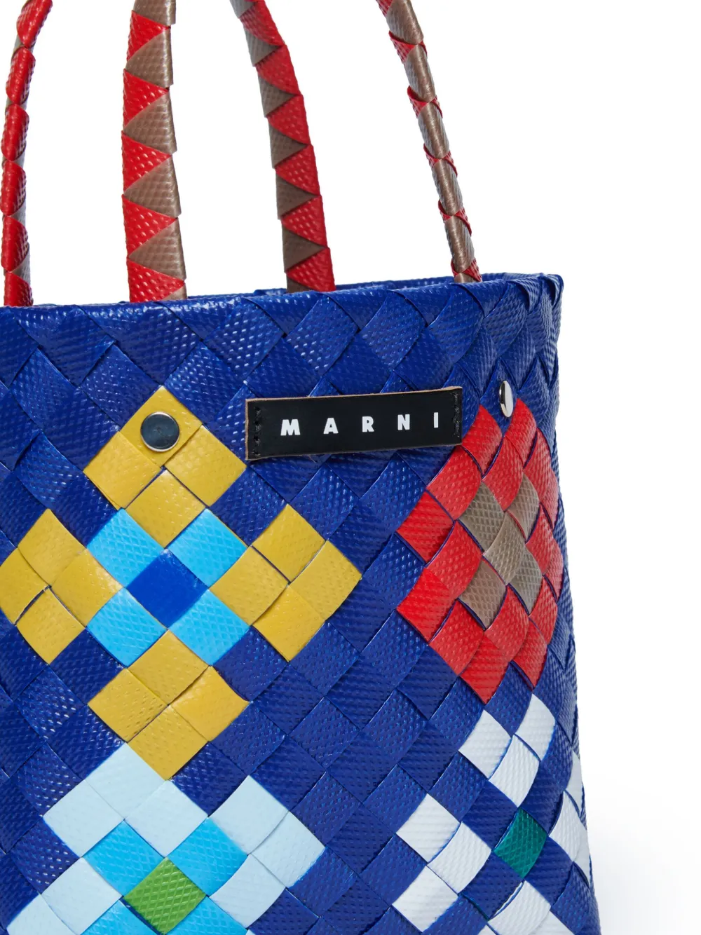 Marni Kids Blossom Macro shopper Blauw