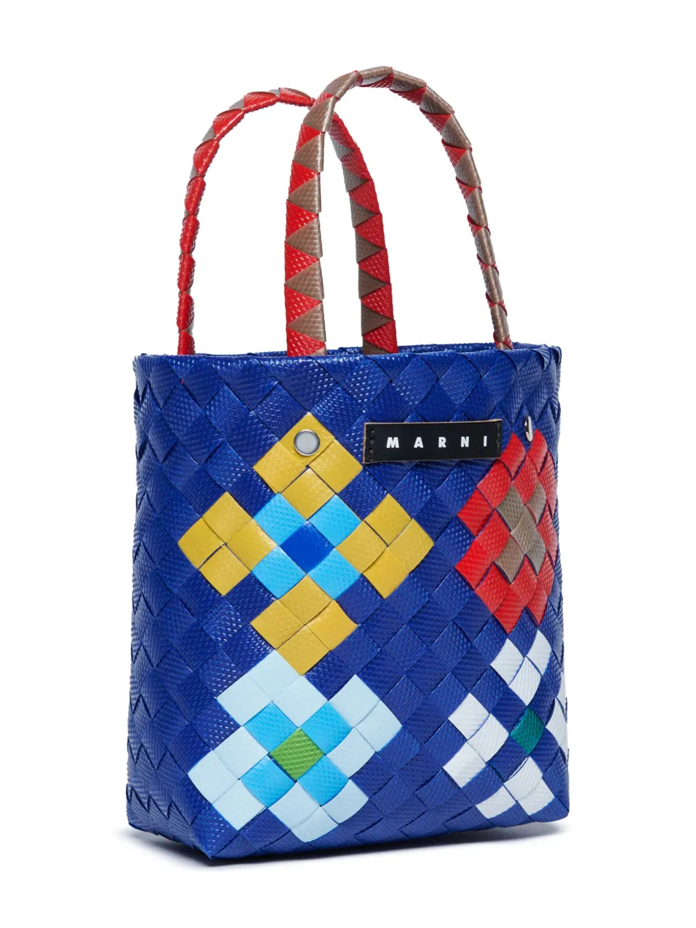 Marni Kids Blossom Macro shopper Blauw