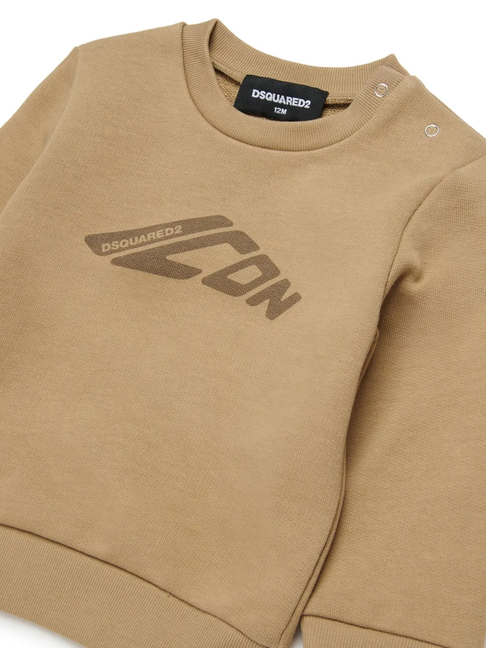 DSQUARED2 KIDS Sweater met print Beige