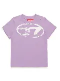 Diesel Kids logo-print T-shirt - Purple