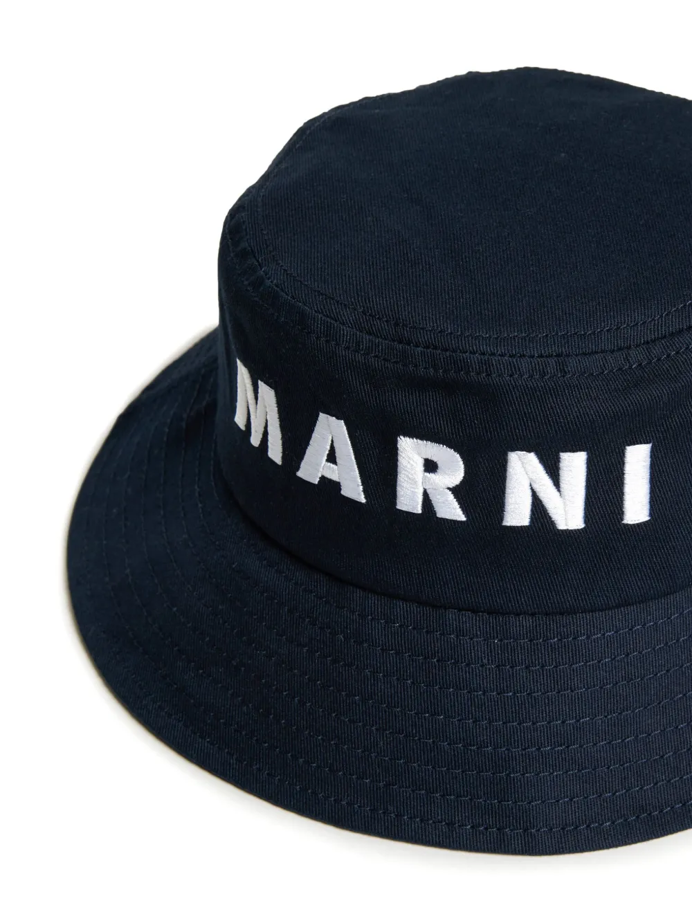 MARNI LOGO-EMBROIDERED BUCKET HAT