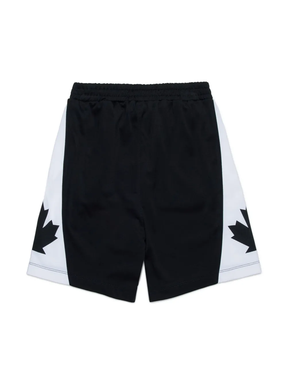 DSQUARED2 KIDS Shorts met logoprint - Zwart