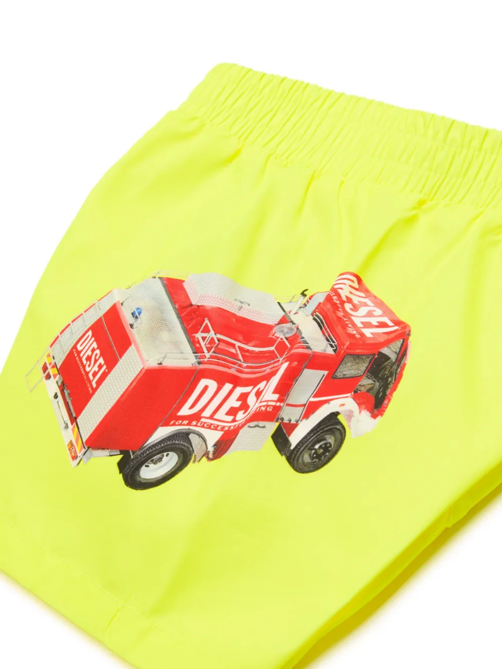 Diesel Kids Zwembroek met print Geel