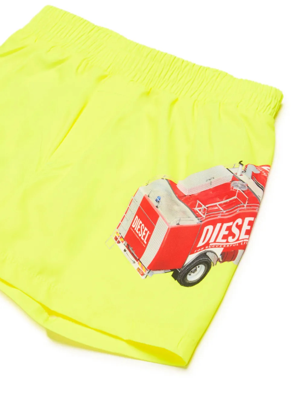 Diesel Kids Zwembroek met print Geel