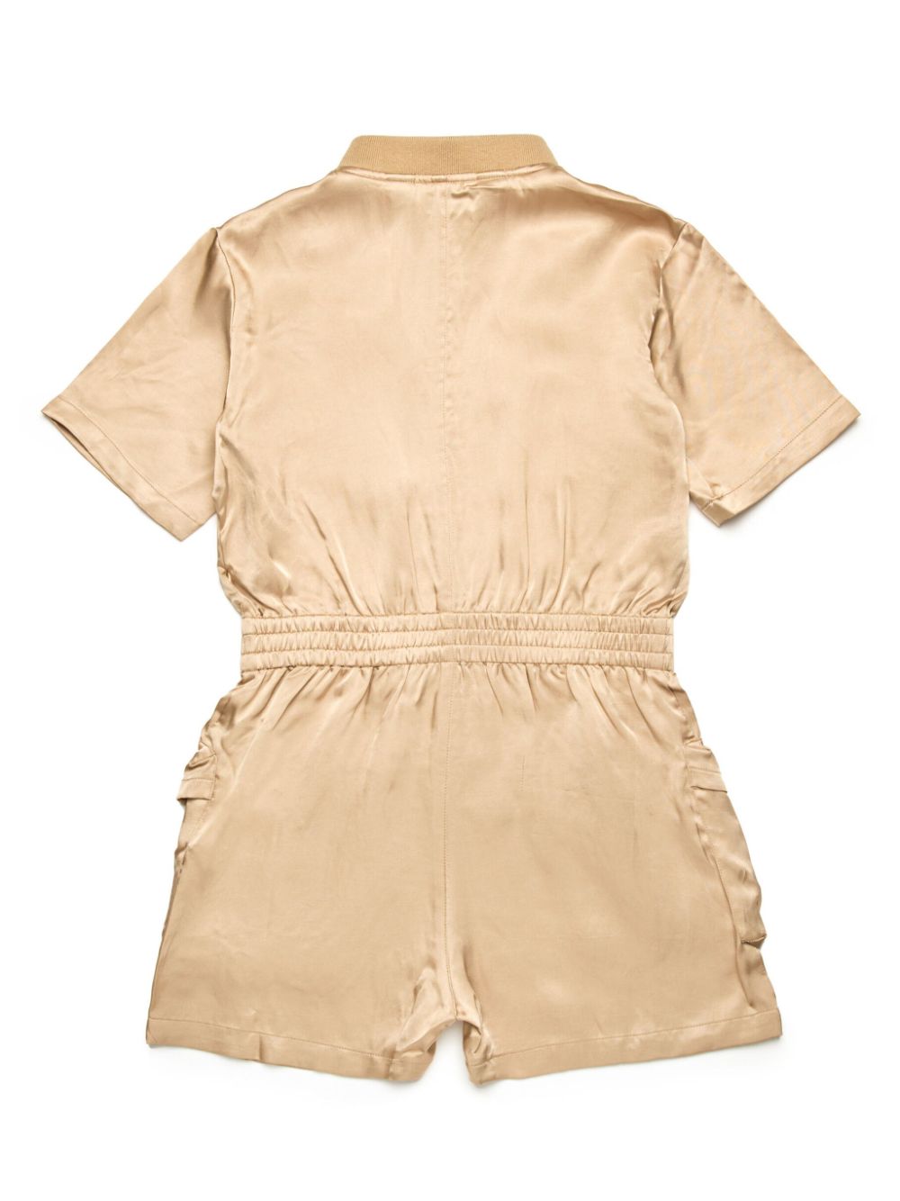 Diesel Kids satin-weave playsuit - Neutrals