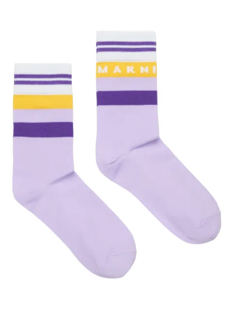 Marni Kids logo-embellished socks