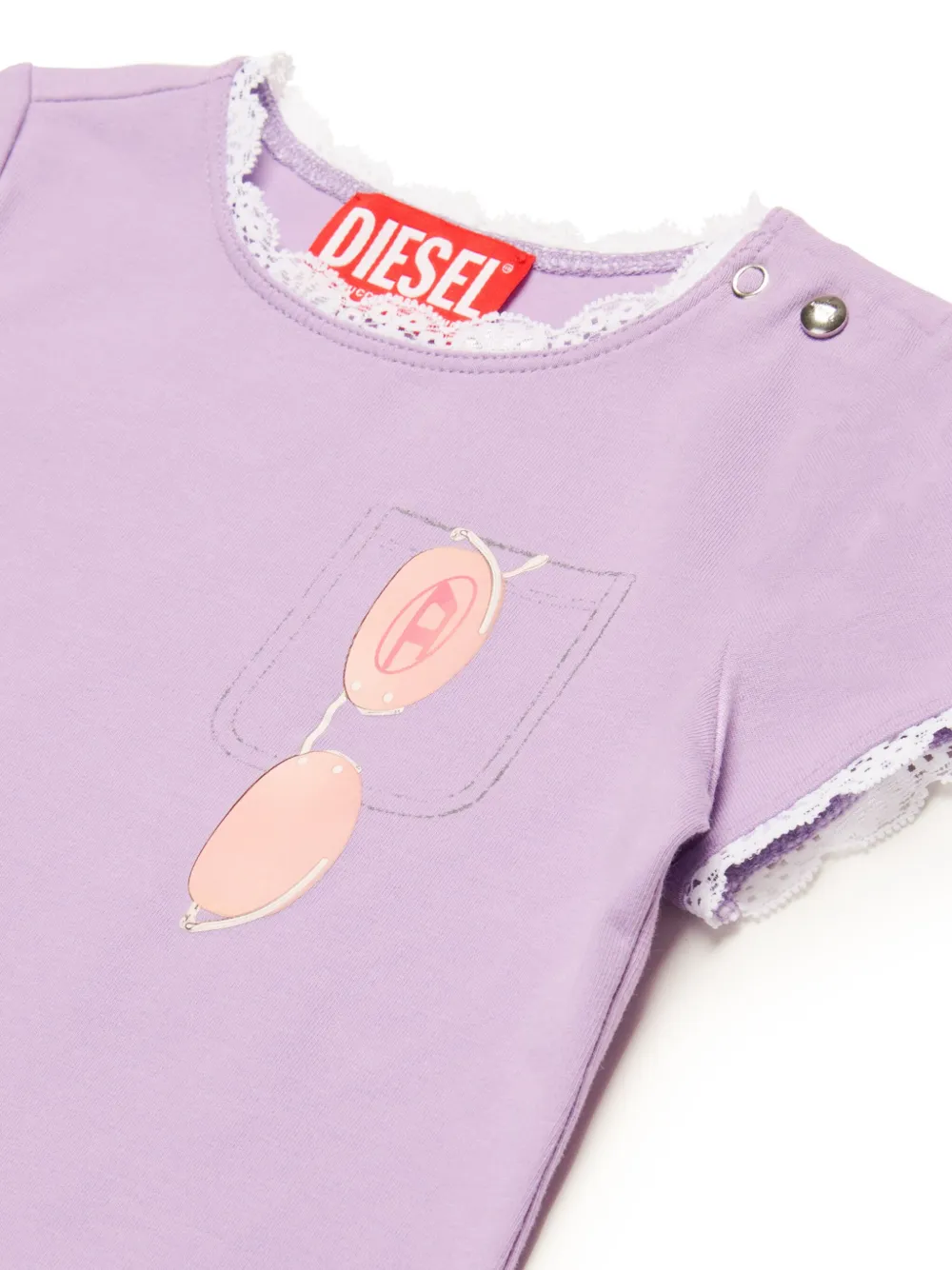 Diesel Kids Tlucib T-shirt Paars