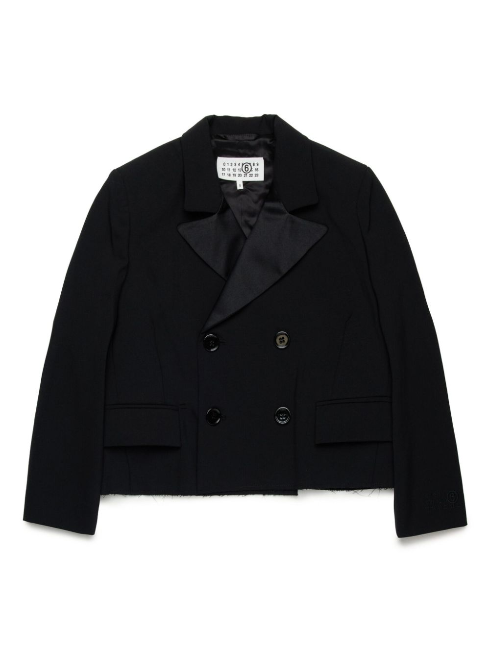 MM6 Maison Margiela Kids cropped blazer - Black