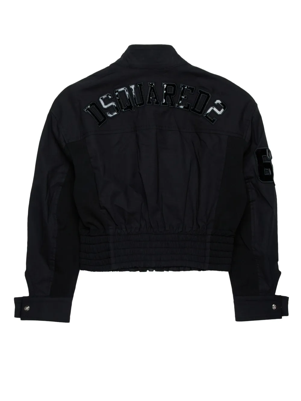 DSQUARED2 KIDS logo-appliqué jacket - Zwart