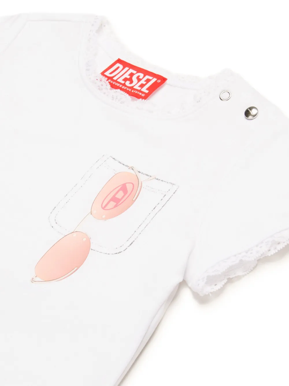 Diesel Kids TLUCIB T-shirt Wit