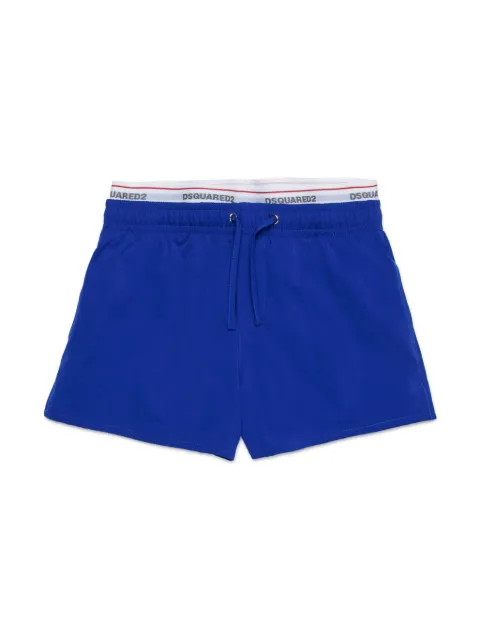 DSQUARED2 KIDS shorts de playa con logo en la pretina