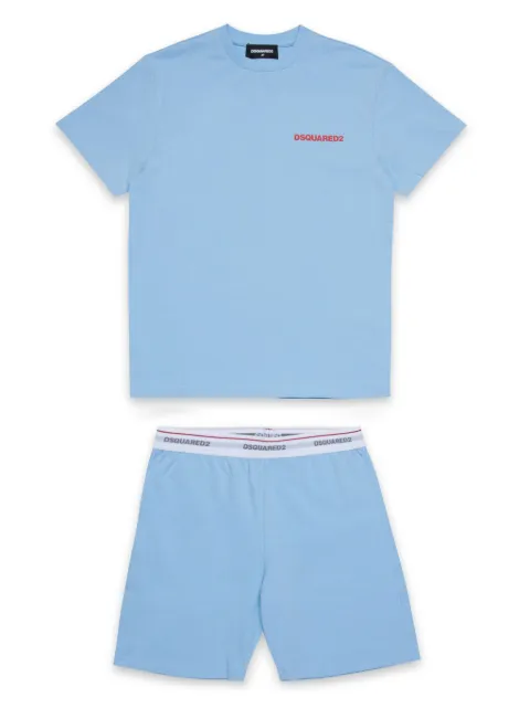 DSQUARED2 KIDS logo-print pajama set