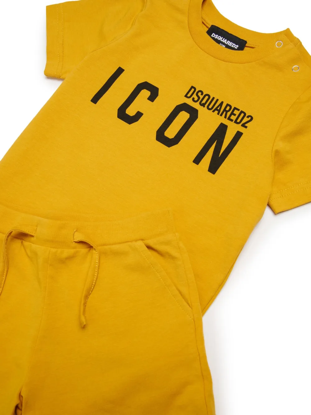 DSQUARED2 KIDS Shorts met Icon-print Oranje