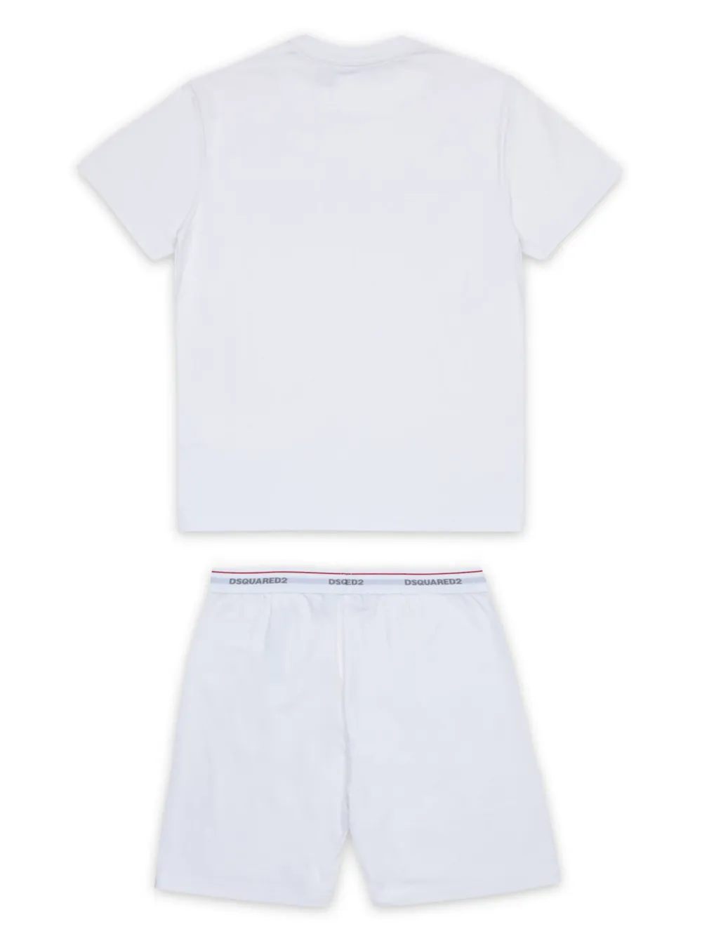 DSQUARED2 KIDS Pyjama met logoprint - Wit