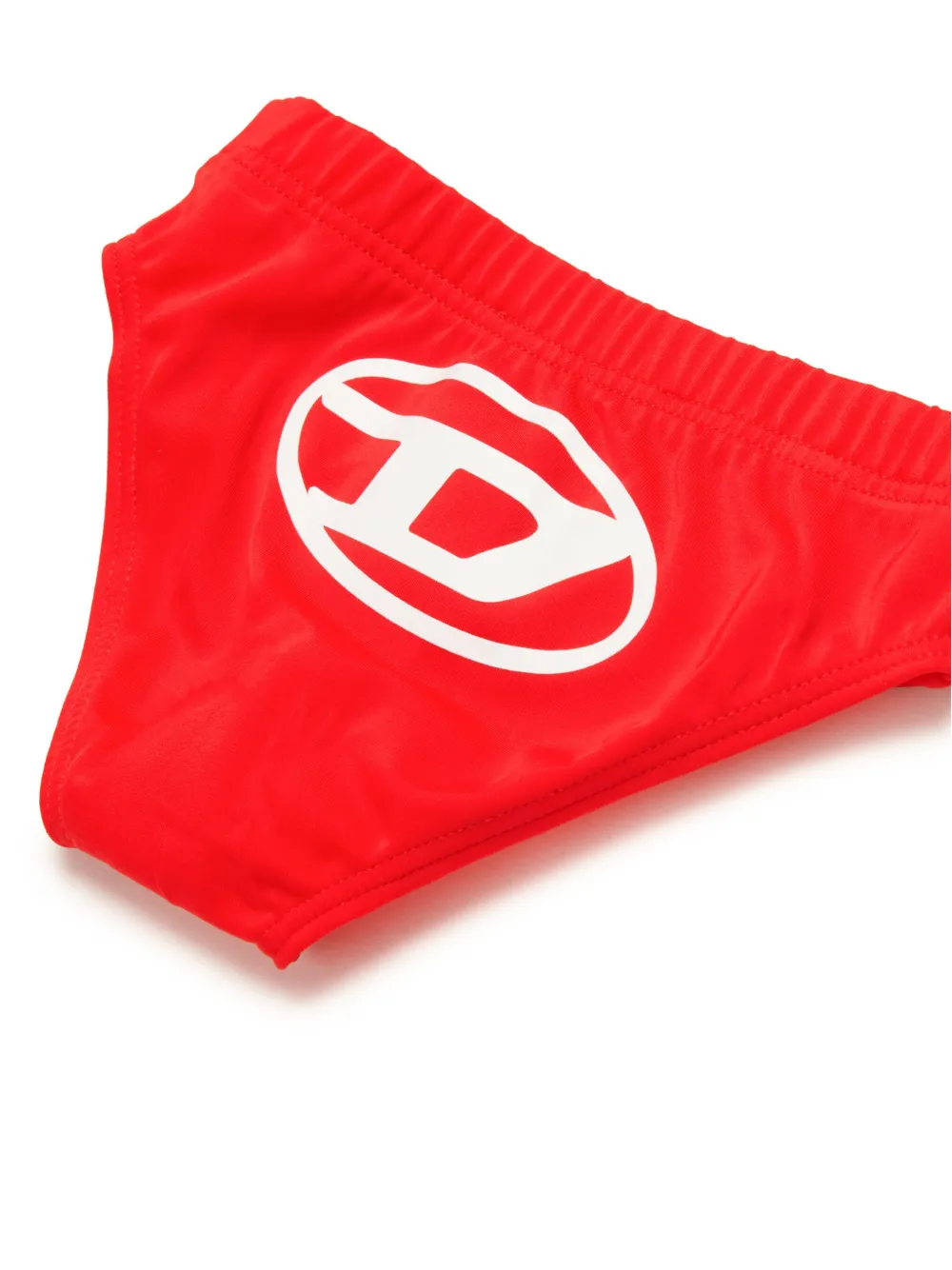 Diesel Kids Zwembroek met logoprint Rood