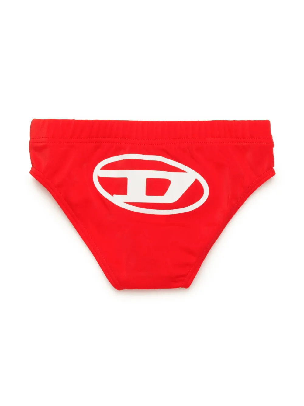 Diesel Kids Zwembroek met logoprint - Rood