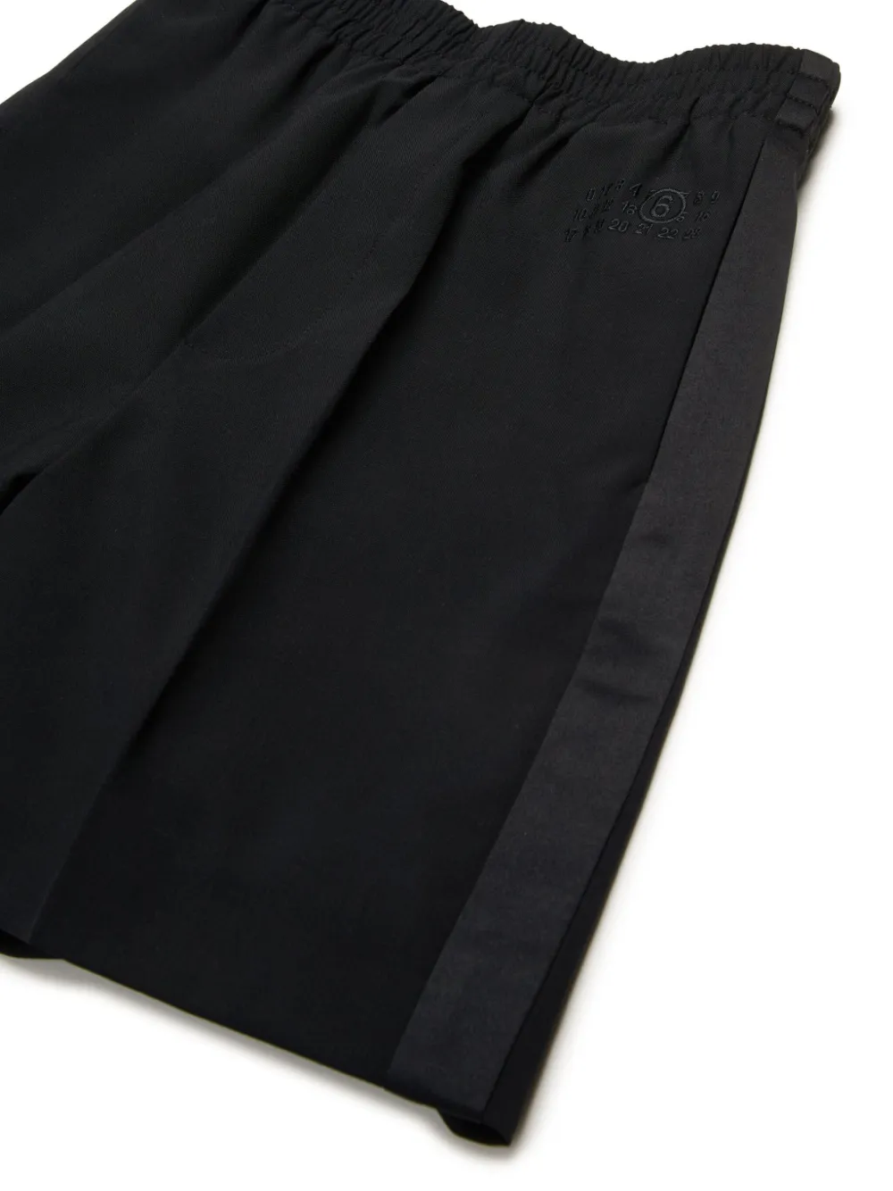 MM6 Maison Margiela Kids Shorts met borduurwerk Zwart