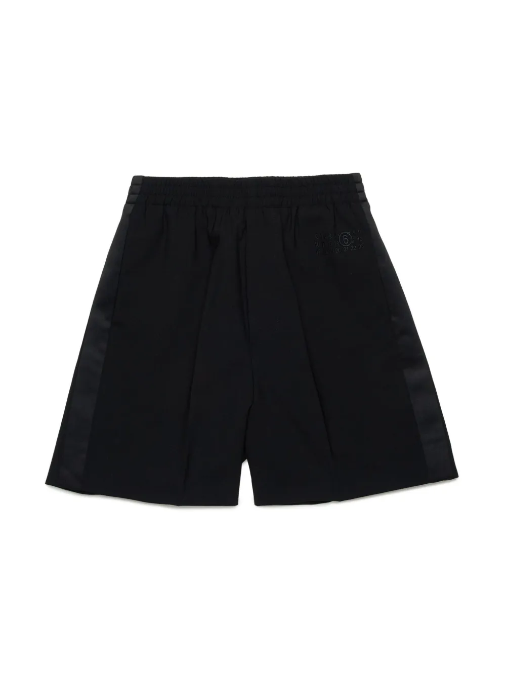 MM6 Maison Margiela Kids Shorts met borduurwerk Zwart