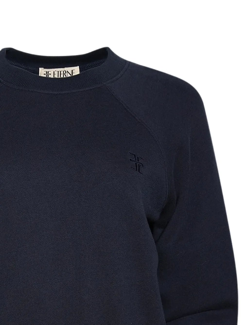ETERNE Shrunken raglan-sleeve embroidered sweatshirt | Sweaters | Image 2