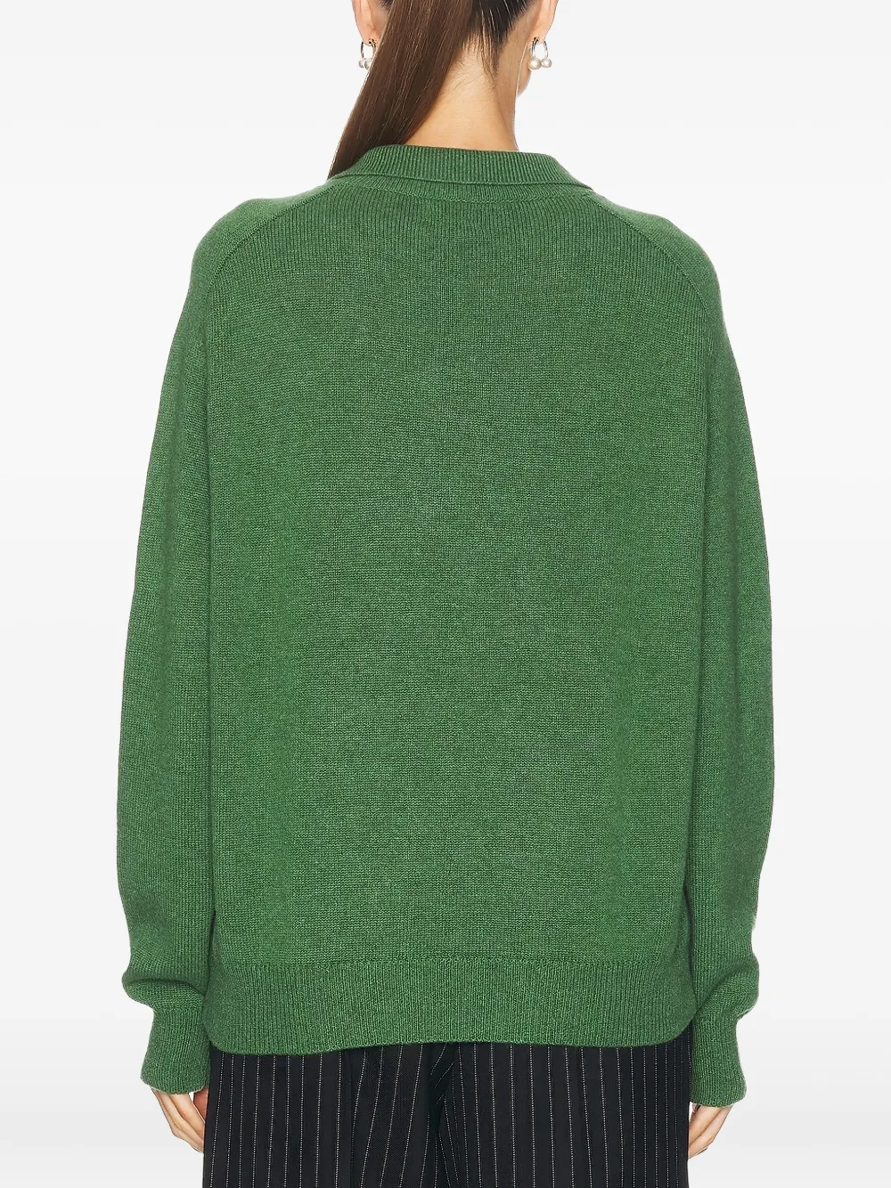 BODE cashmere polo shirt Groen