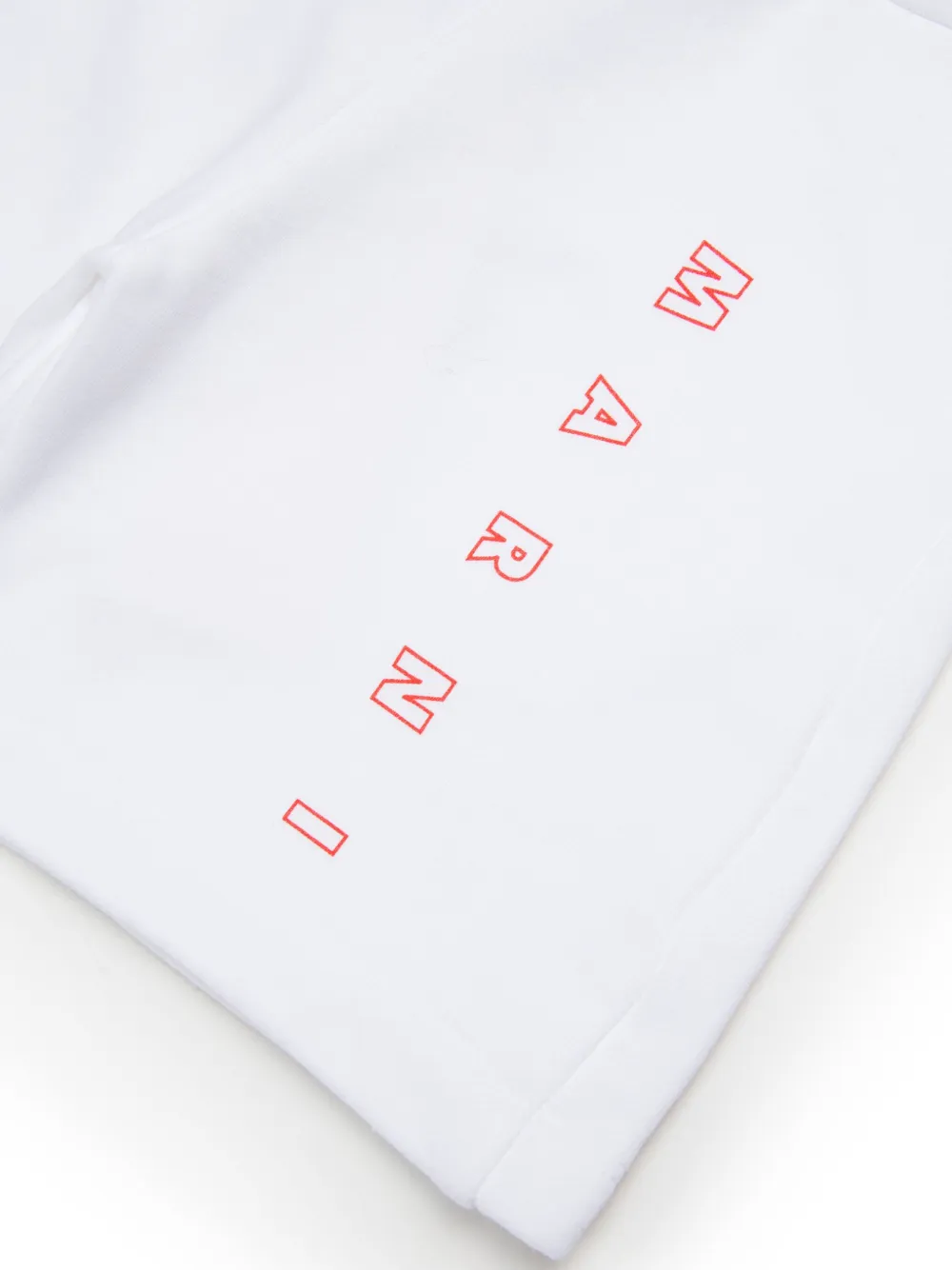 Marni Kids Shorts met logoprint Wit