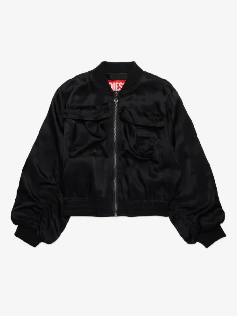 Diesel Kids satin bomber jacket