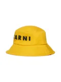 Marni Kids logo bucket hat - Yellow