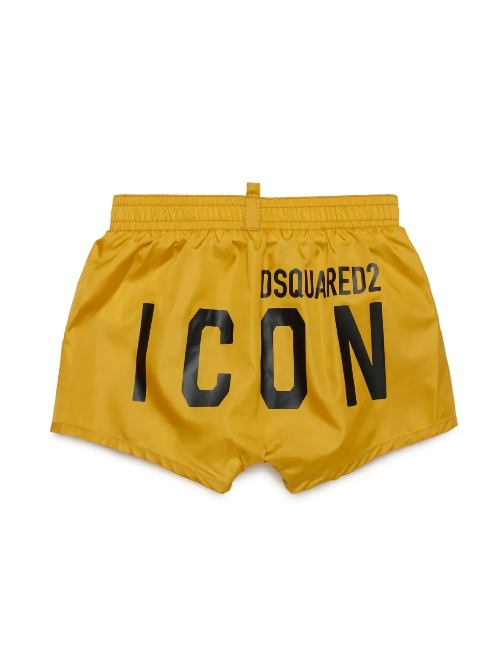 DSQUARED2 KIDS Zwembroek met logoprint - Geel