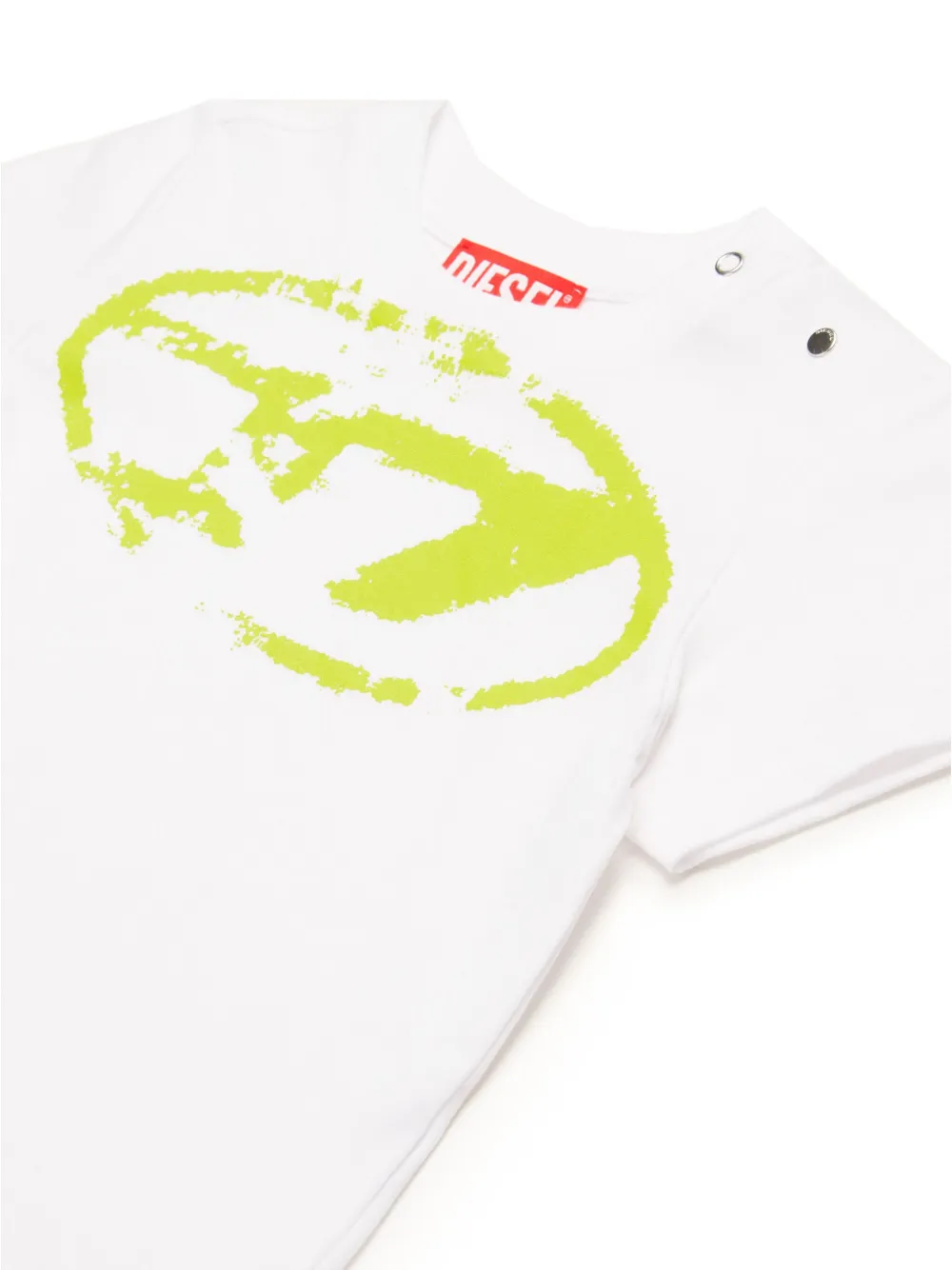 Diesel Kids T-shirt met logoprint Wit