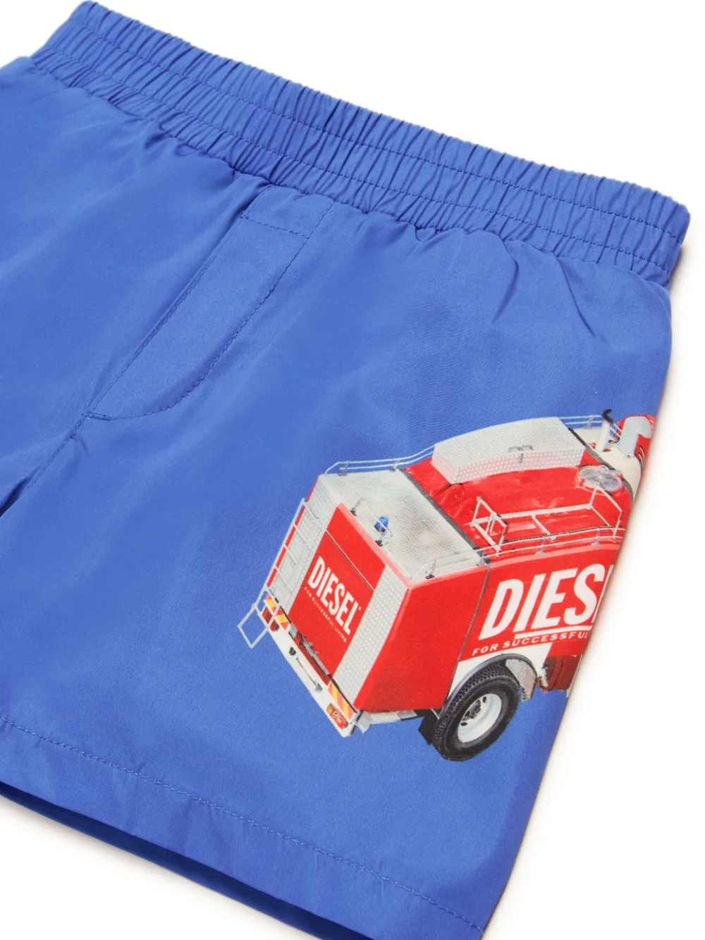 Diesel Kids Zwembroek met print Blauw