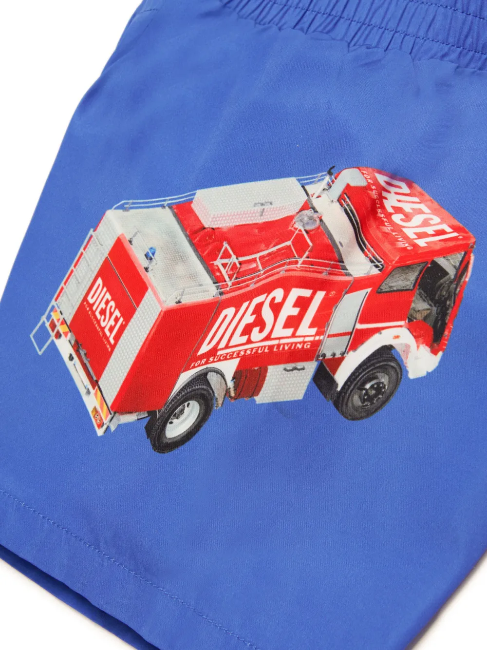 Diesel Kids Zwembroek met print Blauw
